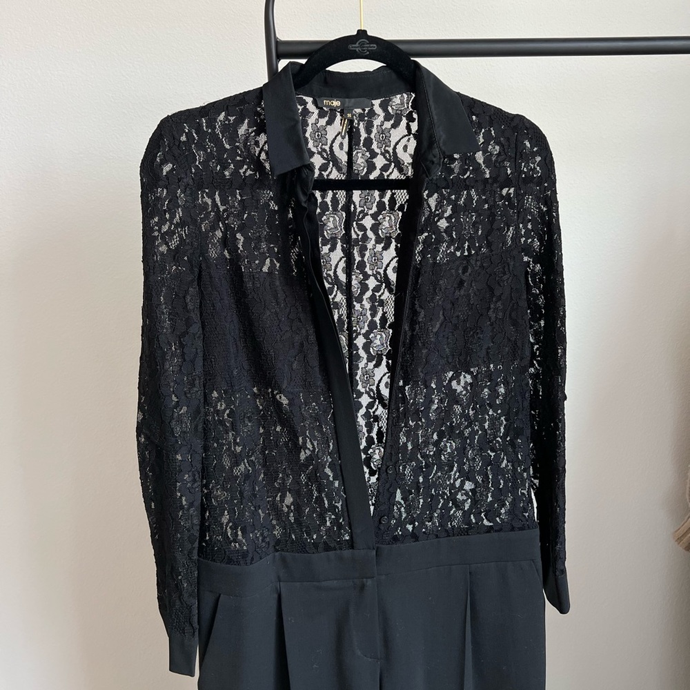 maje jumpsuit size 36